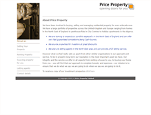 Tablet Screenshot of priceproperty.com